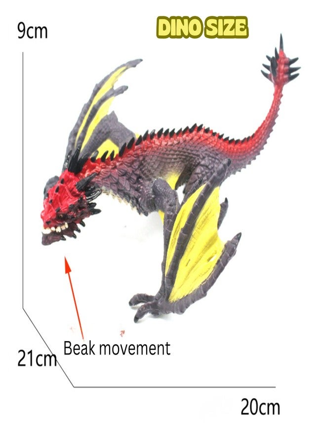 MALLEXO Realistic Mythic Dragon Toy for Kids | 1 PCS Attractive Prehistoric Flying Dino Dragon Action Figurine Toys Playset for Boys and Girls Birthday Gift for Children Decoration & Educational Items - Image 2